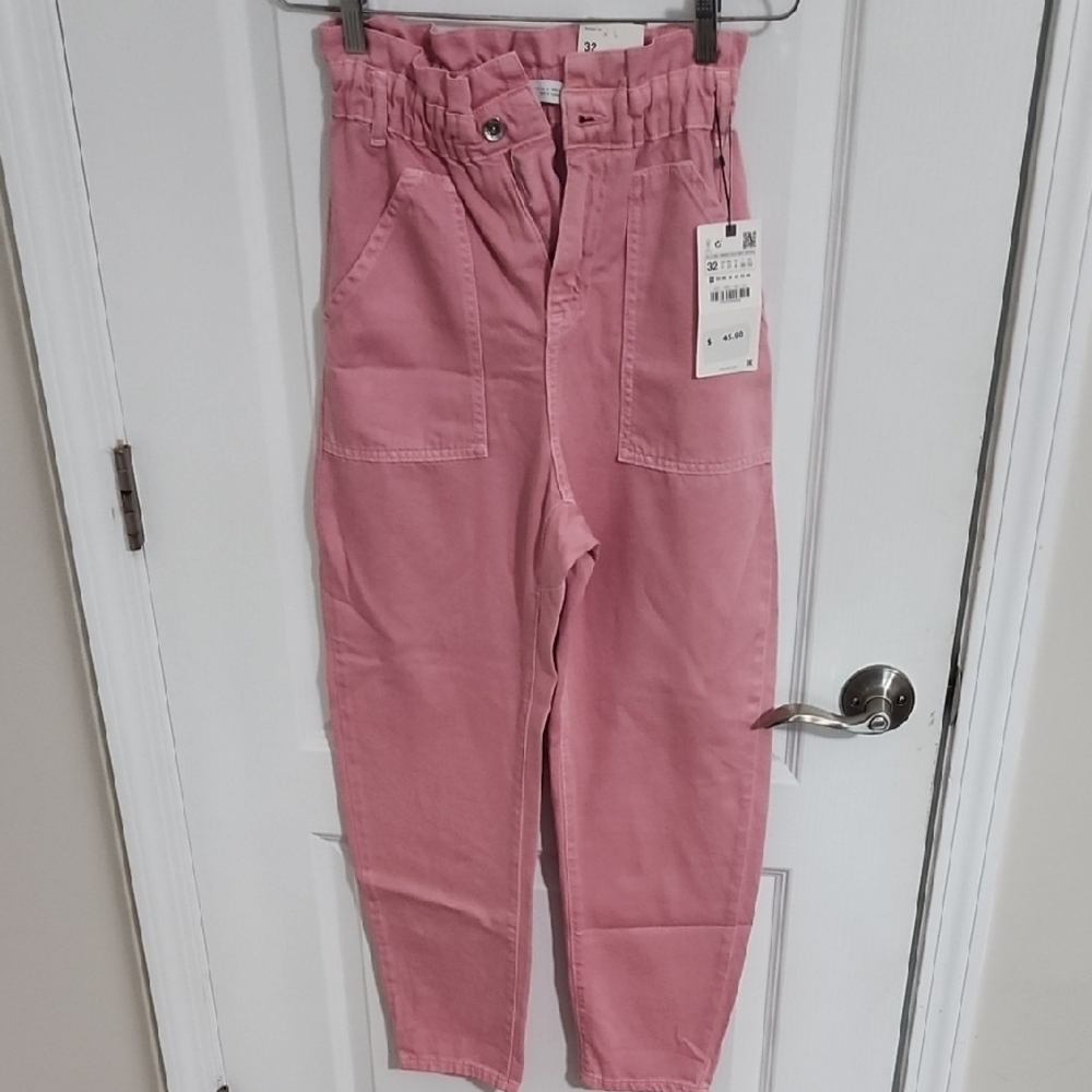 Zara Pink Baggy Fit Pants - Picture 2 of 6